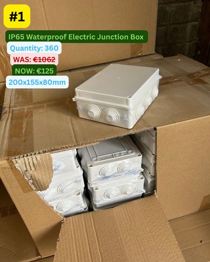 360 x IP65 Waterproof Electrical Junction Boxes 200x155x80mm