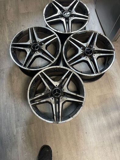 Set of 4 Mercedes rims W176 W246 AMG Wheel Alloy Rim 18" 7.5J A1764010302 5 Double Spoke 5/112 /R18 - Mercedes (Genuine OE)