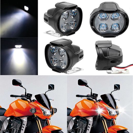 12V 4 LED Spot Light Head Light Lamp Motor Bike Car Motorcycle Truck Light
