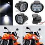 12V 4 LED Spot Light Head Light Lamp Motor Bike Car Motorcycle Truck Light Image 3