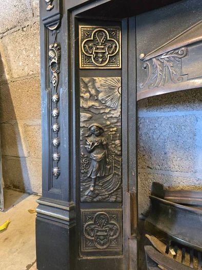 Cast Iron Fireplace Inserts - Surrounds - Ornate  Plain