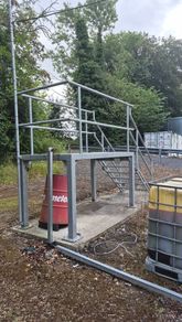 Stairs Galvanized Rostrum/Platform