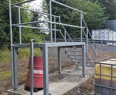 Stairs Galvanized Rostrum/Platform