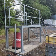 Stairs Galvanized Rostrum/Platform