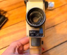 vintage super 8 movie camera