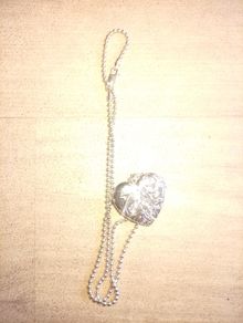 Silver  chain and locket