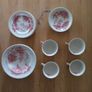 Vintage Johnson Bros "Castle On The Lake" Pink Transferware Tea Set Image 7