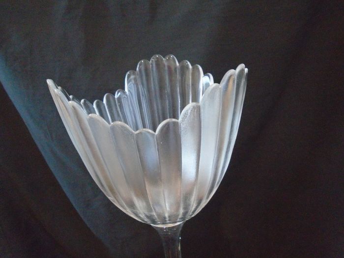 Decorative hand made art glass night light/candle holder