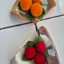 Paperweights x2 Vintage Midcentury Lucite fryit paperweights Image 8