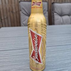 Unopened Budweiser World Cup 2014 Aluminium Beer Bottle