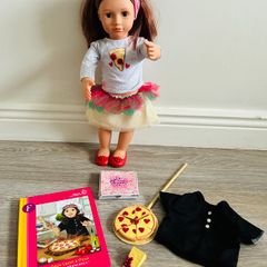 Our Generation Doll Francesca Pizza Chef, Outfits, Accessories & Storybook