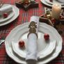 Christmas Napkin Rings Set  Festive Table Decor Image 4