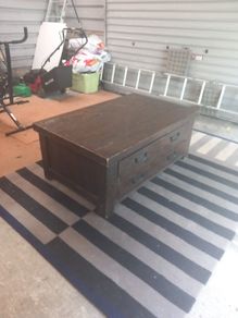 Large mahogany coffee table