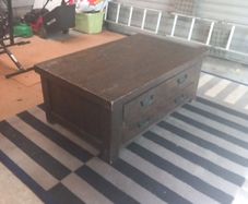 Large mahogany coffee table