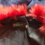 Fur gilet women -red. Image 4