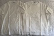 Two white Zara T-shirt like new