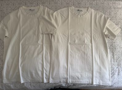 Two white Zara T-shirt like new