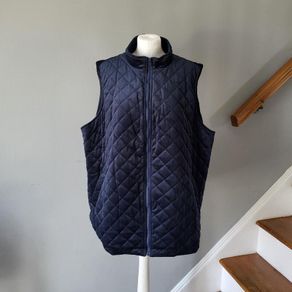 Emery Rose navy quilted gilet, Size 22
