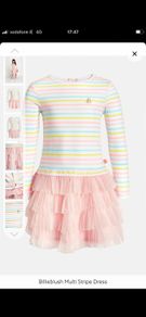 Billieblush multi stripe dress age 10 immaculate condition!!!