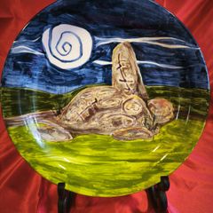 Irish hand painted plate