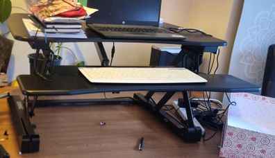 sit stand desk stand