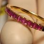 18k Vermeil Sterling Silver Ruby Ring Image 2