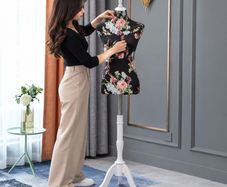 New Womens Tailors Bust Dummy (Floral B) - FREE Delivery