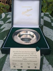 Boxed and Certified Irish Sterling Silver Armada Dish