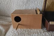 Bird nesting box and bath budgie