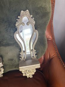Pair of ornamental wall candle holders