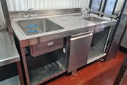 Stainless steel double sink