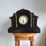 Polished Slate Mantel clock. Image 4