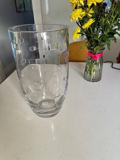 Waterford Crystal John Rocha Geo Pattern 14 Inch Vase