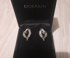 sterling silver heart shaped earrings