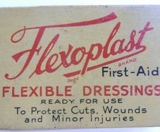 Vintage Flexoplast Plaster Tin, Vintage Advertising, Medical, Dressing