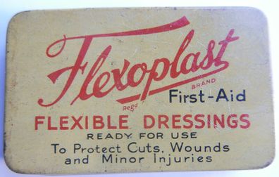 Vintage Flexoplast Plaster Tin, Vintage Advertising, Medical, Dressing