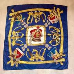 Hermes Grand Uniforme Carre Large Silk Scarf.