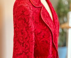 Louise Kennedy occasion red suit