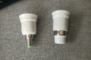 10 x Bulb adapters  bayonet to e27 or e14 to e27