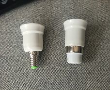 10 x Bulb adapters  bayonet to e27 or e14 to e27
