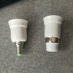 10 x Bulb adapters  bayonet to e27 or e14 to e27