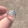 Sterling Silver Double Wishbone Engagement ring Image 9