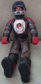 Hasbro Action Man Snowball Mobile Fire Rider 1999 Black Bum
