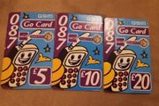 GSM Go cards x 3