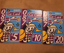 GSM Go cards x 3