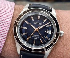 Seiko Presage Style 60s GMT SSK009J1 Automatic watch year 2023.