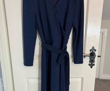 M&S Dress - Midnight Blue with tiny sparkly detail - Comfy Size 10