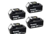 Makita BL1850 18V 5.0Ah LXT Lithium-Ion Battery (Pack of 4)