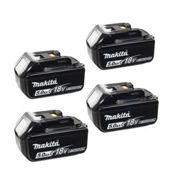 Makita BL1850 18V 5.0Ah LXT Lithium-Ion Battery (Pack of 4)