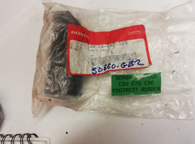 Honda c 50 70 90 footrest rubber new